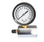 اختبار الهواء Lpg غاز مقياس ضغط اسطوانة 0-100PSI 1/4 &quot;NPT2&quot; 50 مم