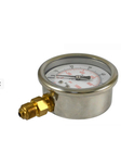 مقياس ضغط أنبوب بوردون المملوء بالزيت السائل المانومتر 6BAR 90psi Dial 63mm 1/4 &quot;